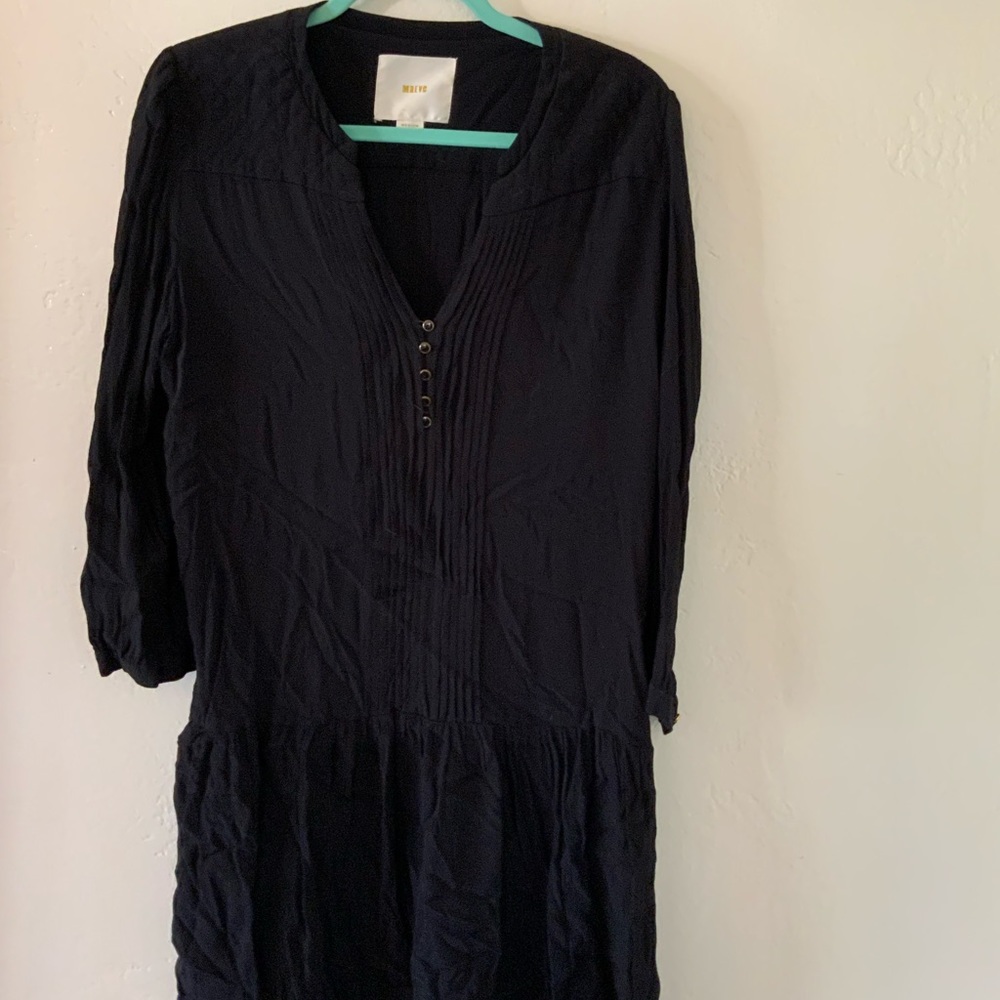 Long sleeve black dress